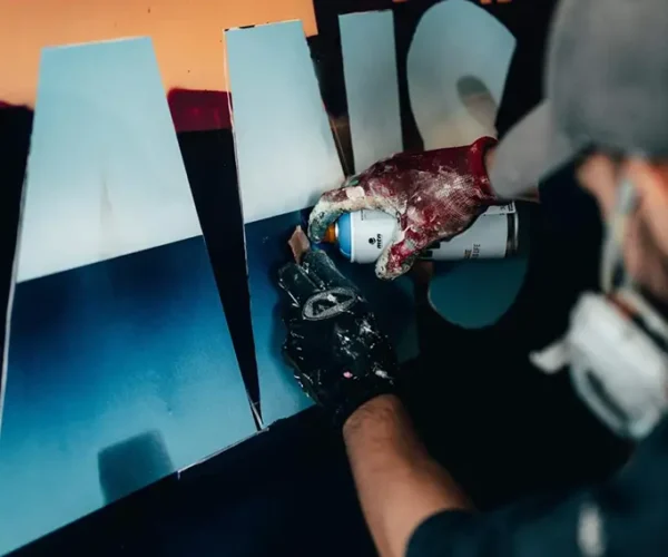 Yoann Mangini, graffeur professionnel, animation live painting